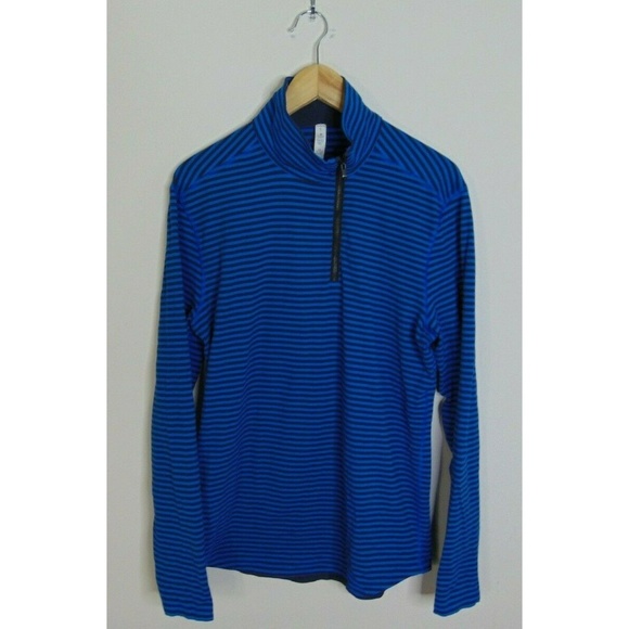 lululemon athletica Other - Lululemon L Studio Striped Pullover Shirt Blue